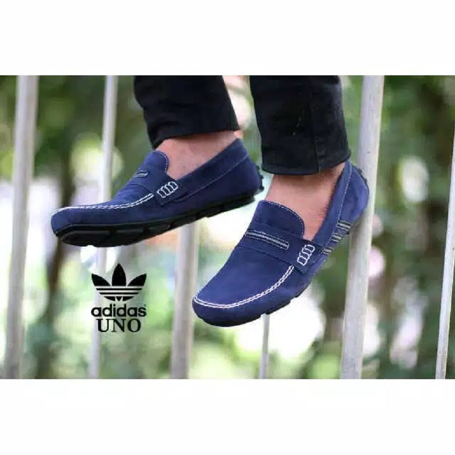 BIG SALE Sepatu Selop Pria Adidas Uno Moccasin Slip on Kasual Trendy Santai Pesta