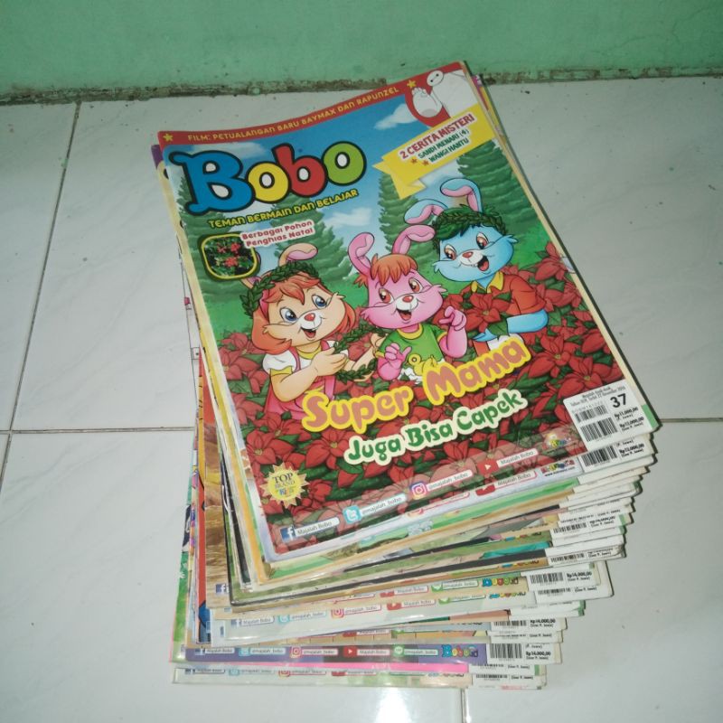 ( Preloved ) Obral Buku Majalah BOBO - Majalah Donal Bebek - Majalah Cerita Anak - Majalah Kuark Kom