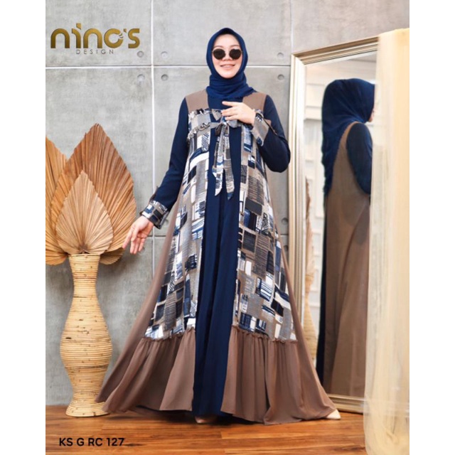 Gamis Ninos 0127 Outer by Ninos Original (sale sisa satu)