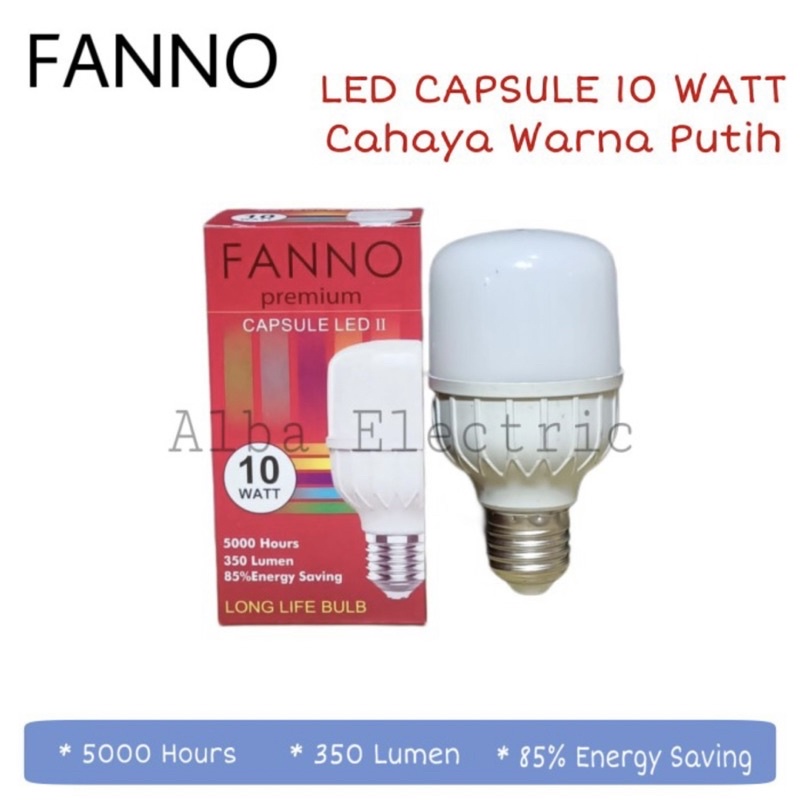 Lampu LED 10 Watt FANNO Capsule Lampu Murah Bohlam Grosir 10 W LED 10 watt