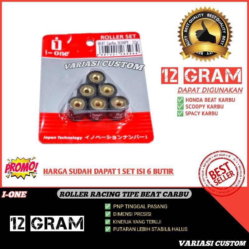 ROLLER ROLER LOLER BEAT KARBU 12 GRAM SCOOPY CARBU7 8 9 10 11