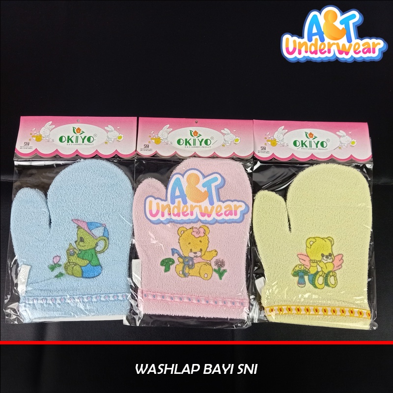 AT356-Washlap SNI/Washlap Handuk Bayi/Handuk Lap Mandi/Washlap jari