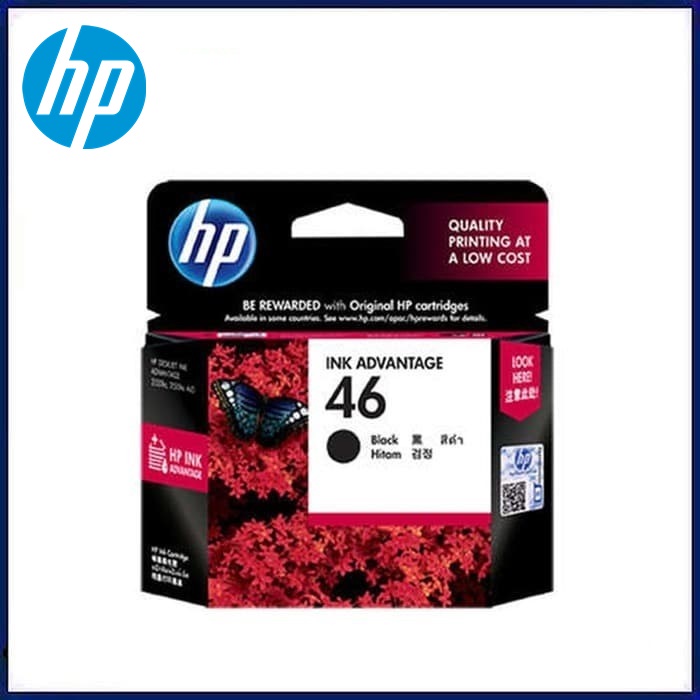 Tinta HP 46 Black Original . tinta printer HP ori