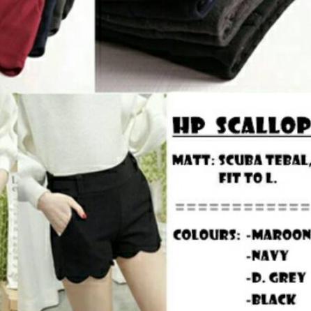 ❉ Hotpen scallop wr/celana hotpen ➲
