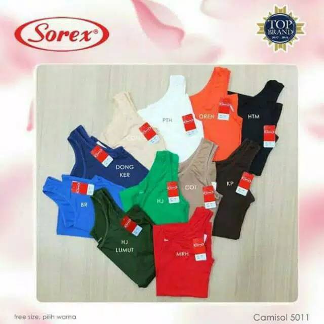 SOREX  Camisol Tanktop Polos 5011 bahan Viscose