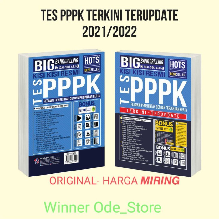 

DISKON HARGA (ORIGINAL)Buku BIGDRILLING SOAL RESMI TES PPPK 2021/TERUPDATE-HARGA OK KPL362