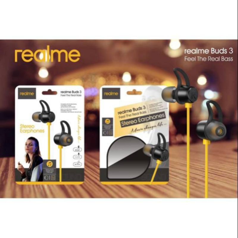 Earphone Hansfree Realme Buds Original Extra Bass