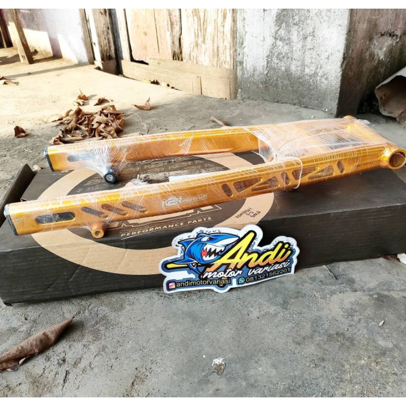 Swing Arm Satria FU 150 K2R Kawahara Gold Drag Race Racing