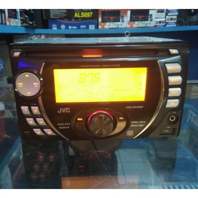 Doubledin JVC cd mp3 usb aux radio am fm headunit audio mobil