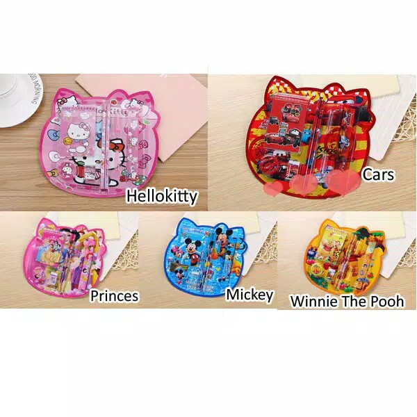 

SV - SET ALAT TULIS LUCU - SOUVENIR ULANG TAHUN - STATIONERY SET KARAKTER KARTUN ANAK2 MURAH TERBAIK