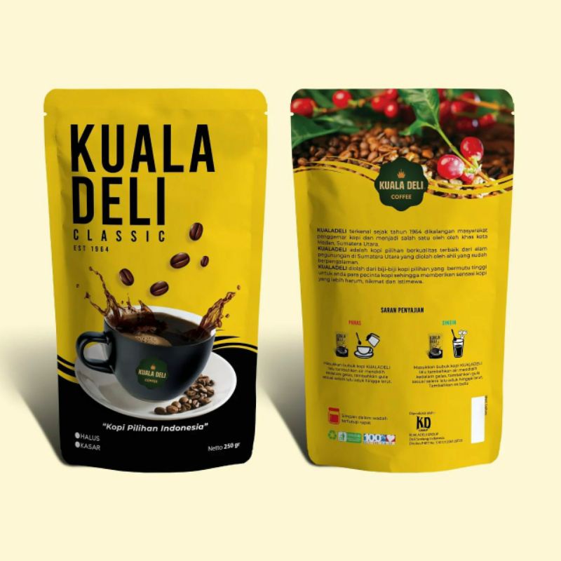 

Bubuk Kopi Robusta Sidikalang Kuala Deli 250 Gr