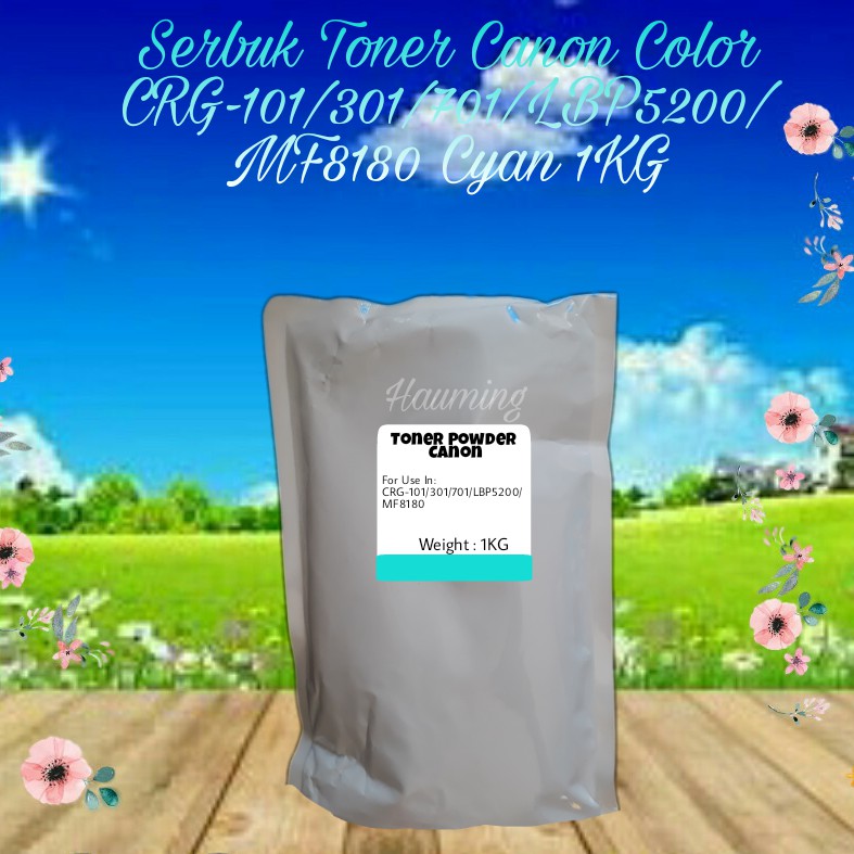 Serbuk Toner Canon CRG 101 301 701 LBP5200 LBP2140 MF8180 MF8180c LBP 5200 2410 Cyan 1kg