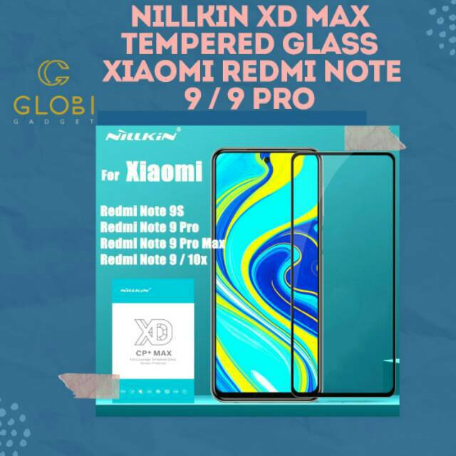 Nillkin tempered glass xd cp max xiaomi redmi note 9 & redmi note 9 pro