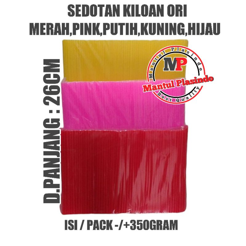 Sedotan Kiloan ori Putih,Pink,Merah,Hijau &amp; Kuning