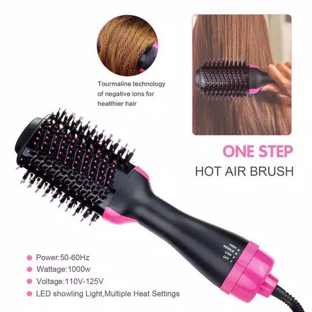 HS-0014 Sisir pengering rambut 4 in 1 one step hairdryer styler hot air brush sisir blow impor murah