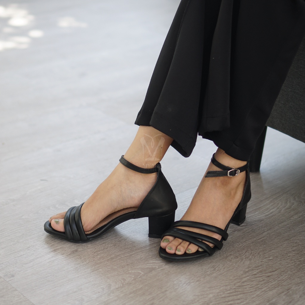 Mym2m Sandal Heels 5 cm Wanita Terbaru Kekinian 2022 Agania