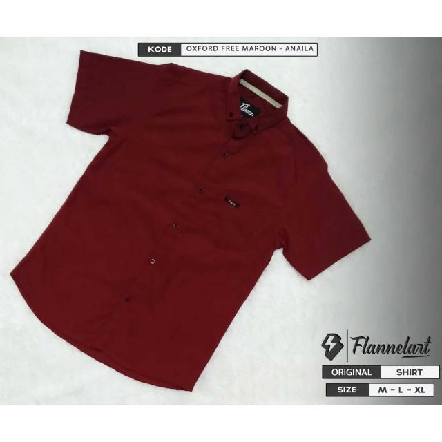 Kemeja Pendek Oxford Pria Wanita Flannelart