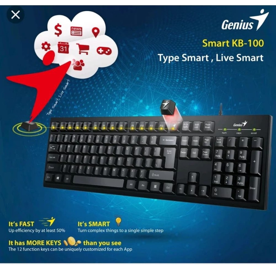 Genius Smart Key Keyboard KB-100 USB