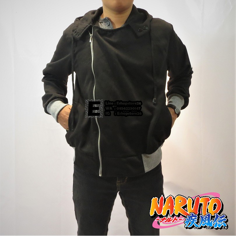 Jaket Naruto - Jaket Harakiri Anime Naruto Anbu Kakashi Pedang Hitam