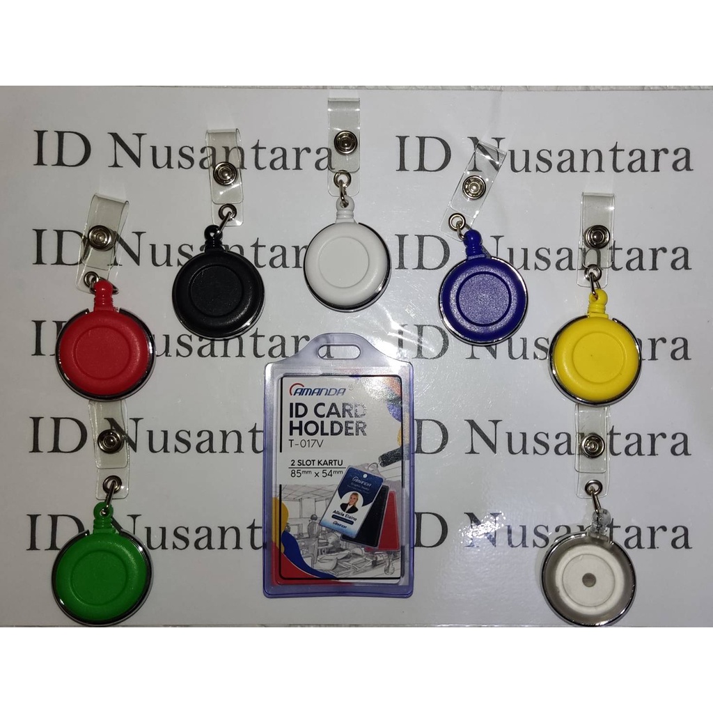 Paket Yoyo Puter Warna Warni + Casing ID Card Karet Silicon Amanda