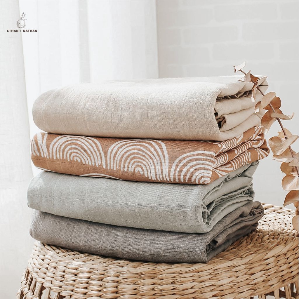 Ethan + Nathan - Muslin Swaddle / Bedong Selimut Bayi