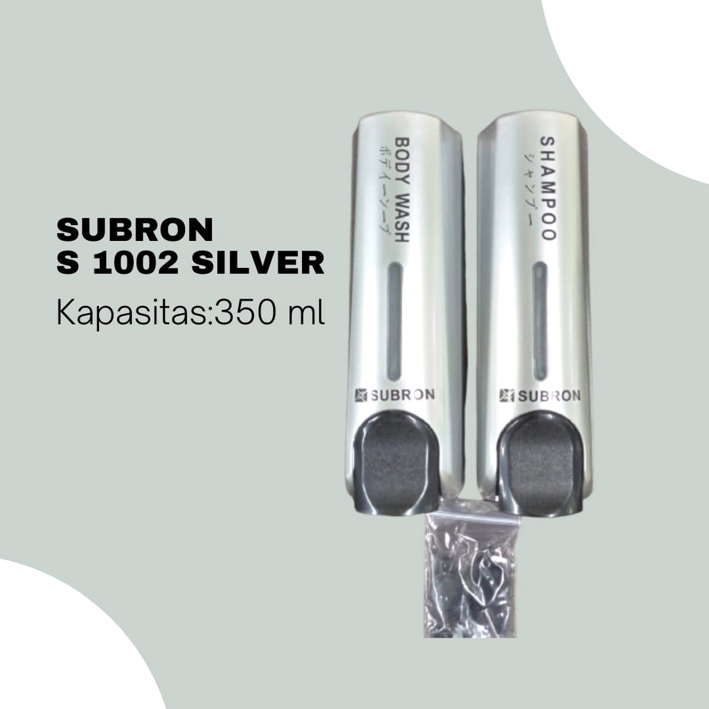 Tempat Sabun Cair Subron S 1002 Silver Double