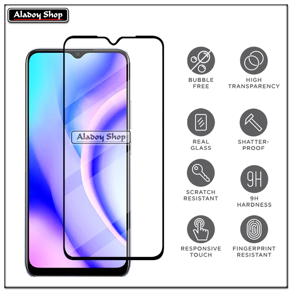 PAKET 2 IN 1 Case Realme C15 Armor Fusion Transparent Prmium Casing Free Tempered Glass