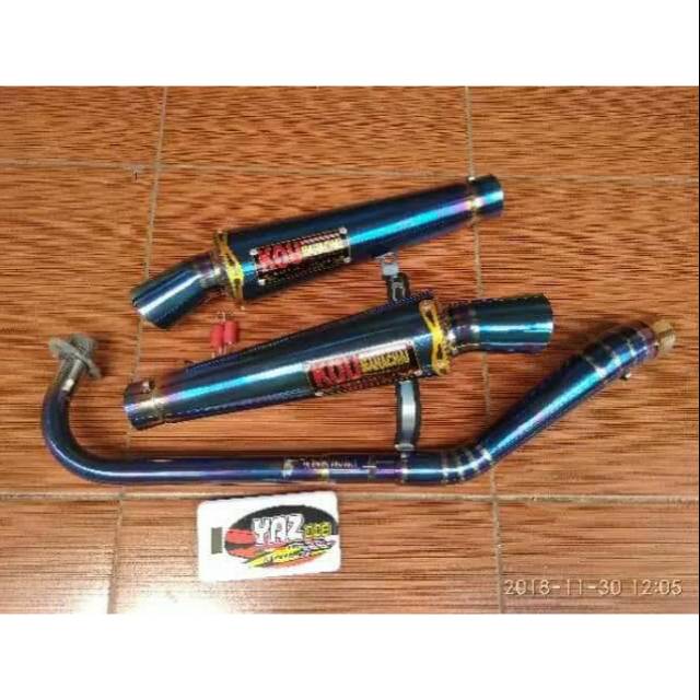 knalpot kou KIDAL BLUE bebek VEGA.JUPE.GRAND.MX,DLL