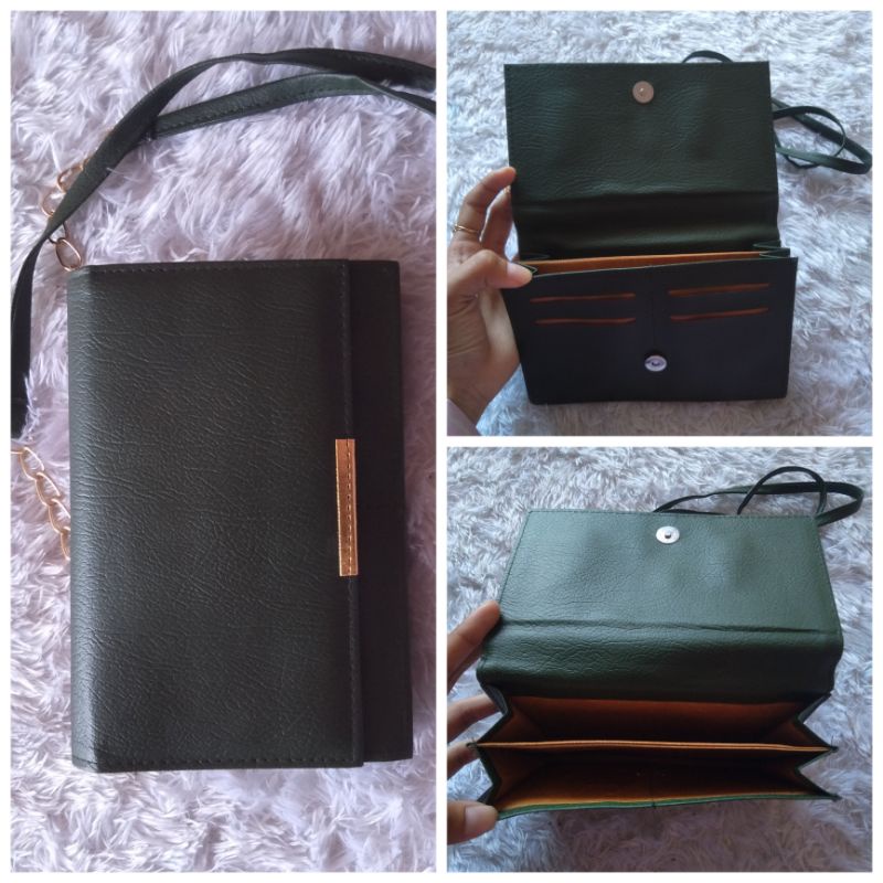 Dompet Tas Wanita 2in1 Polos Kode B011