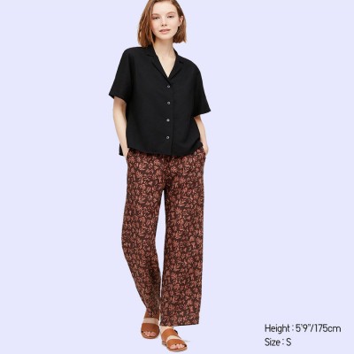 [ EB ] UNQ DRAPE CULOTTE - UNQ GU Easy Wide Comfy Stripe Pants Culotte Celana Kulot