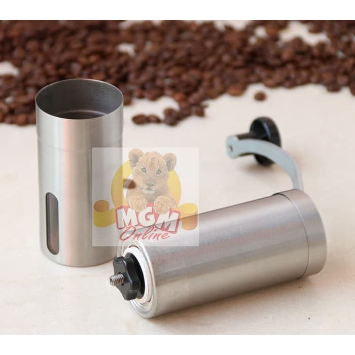 Coffee grinder Stainless PORTABLE 18CM / Gilingan Kopi Stainless