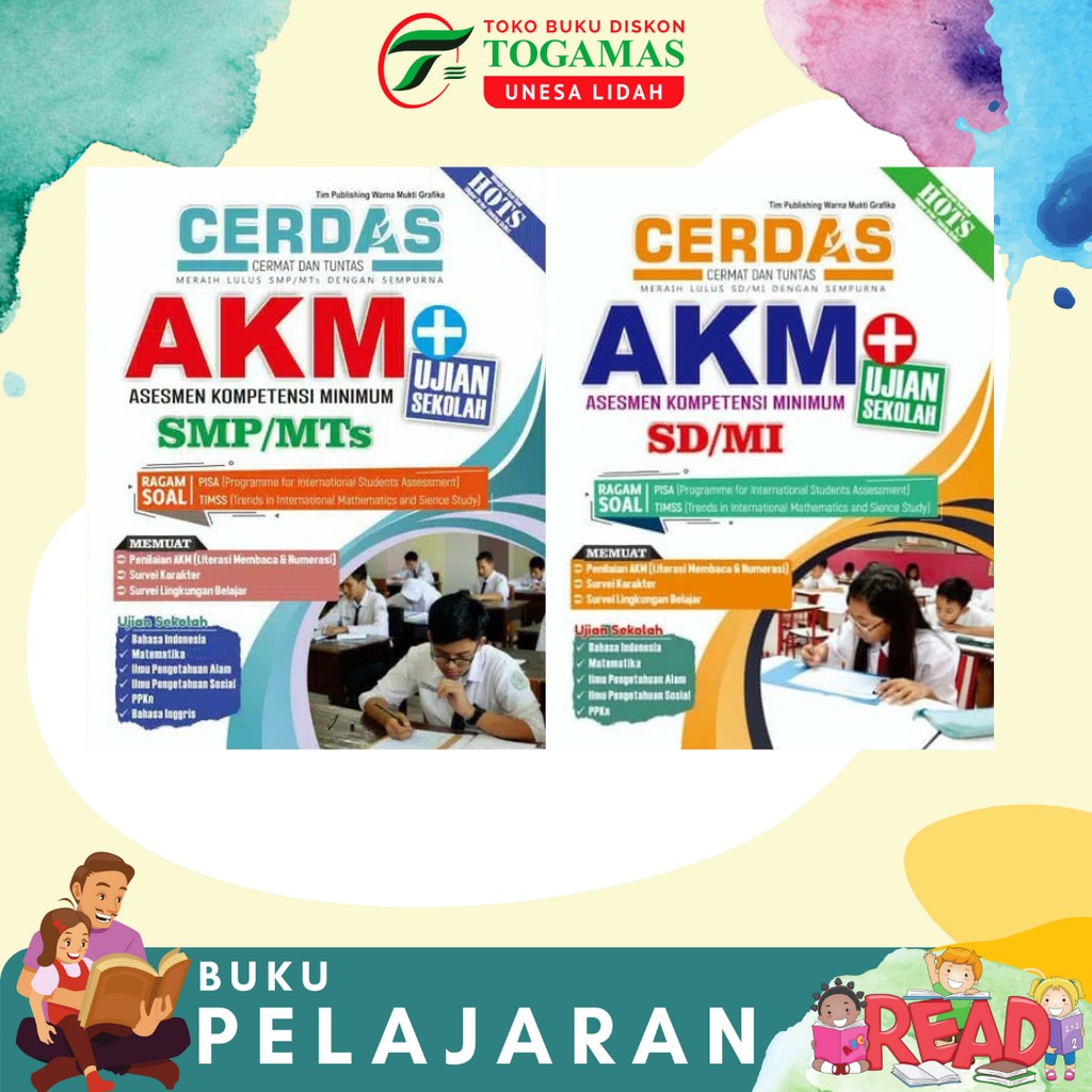 CERDAS AKM (ASESMEN KOMPETENSI MINIMUM) + UJIAN SEKOLAH// SD// SMP