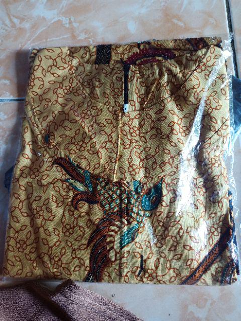 Batik Tunik Shibori Jumputan Terbaru Size S-3l / Hrb026 Yelbor Navbor / Biru Putih