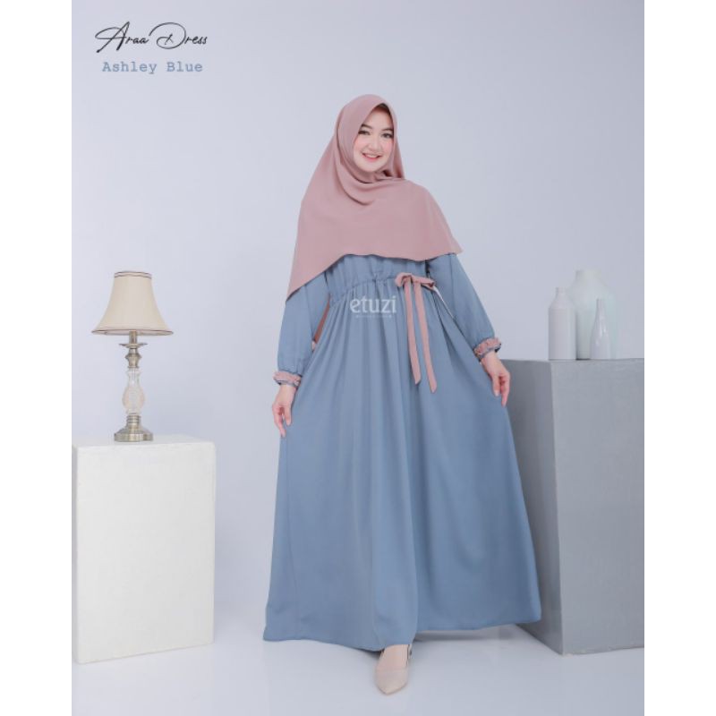 gamis best seller terbaru original aara dress by etuzi