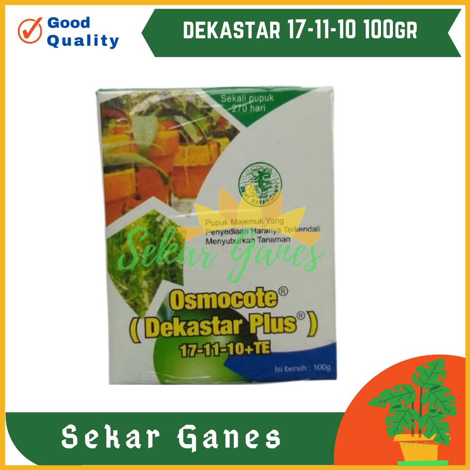 Ori Dekastar 17-11-10 13-13-13 6-13-25 Te 25 Gram Pupuk Osmocote Bonsai Anggrek Dekastar Aglonema