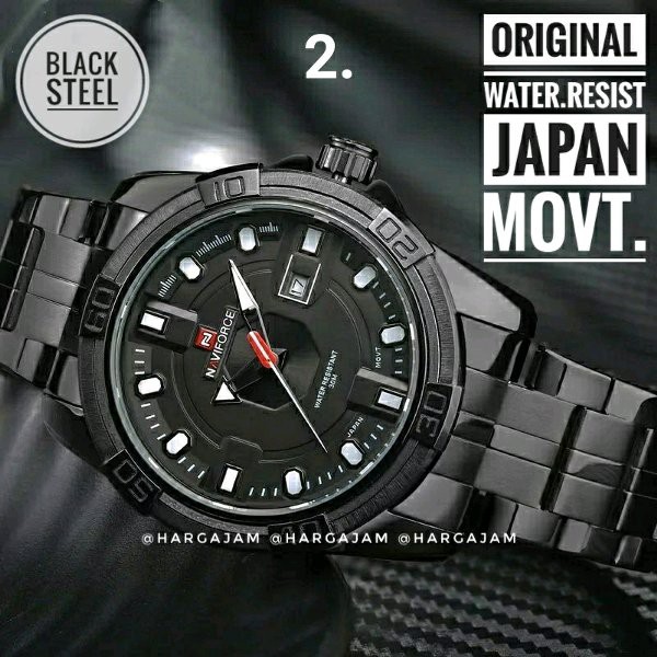 JAM TERMURAH DISKON  Anti Air Jam Tangan Original Naviforce Mesin Jepang Water Resist Proof