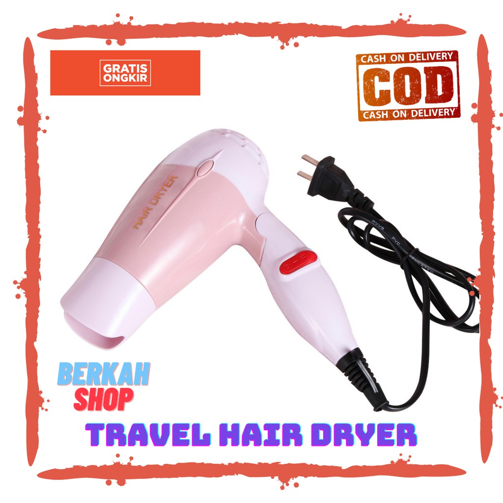 Hair Dryer Lipat , hair dryer low watt , hair dryer kucing , hair dryer travel , hair dryer portable