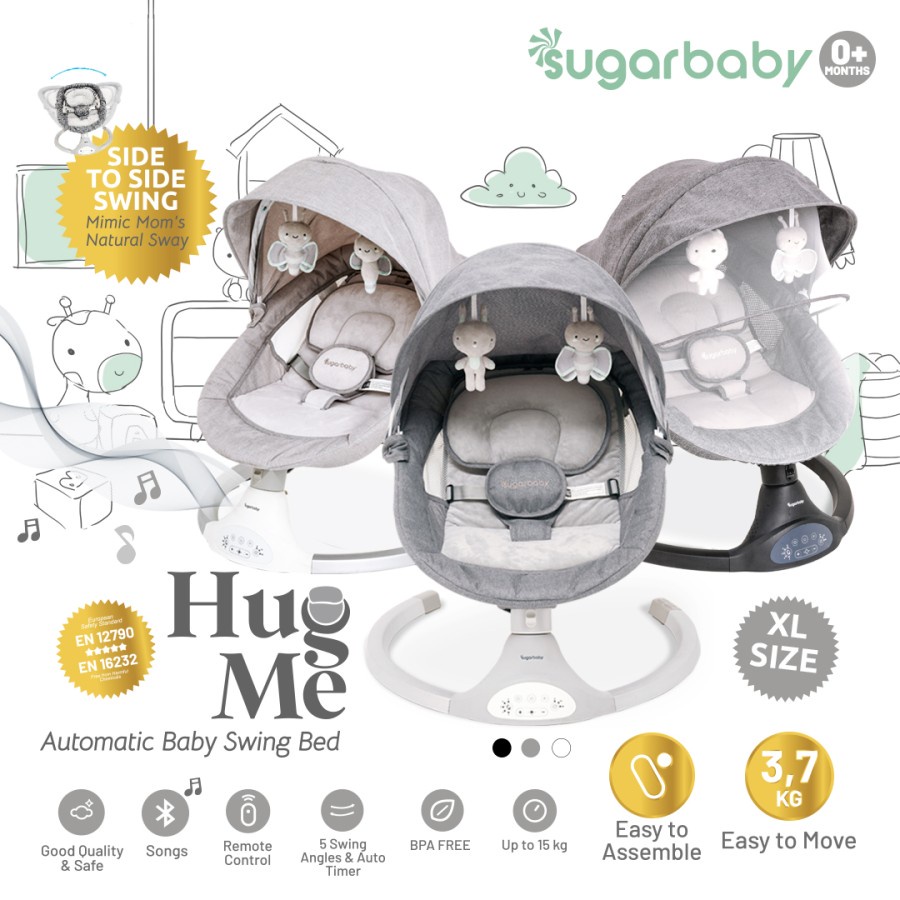 SUGAR BABY HUG ME AUTOMATIC BABY SWING BED