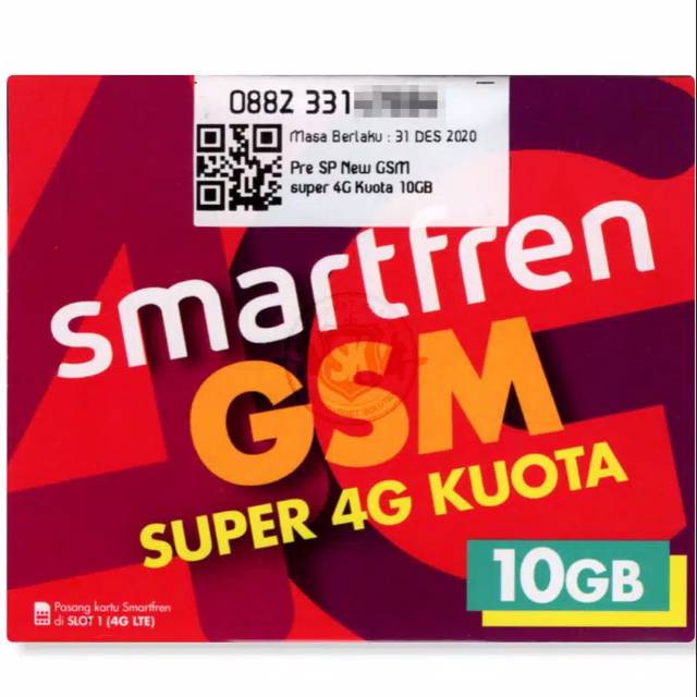 (COD) Kartu kuota Smartfren 10 GB