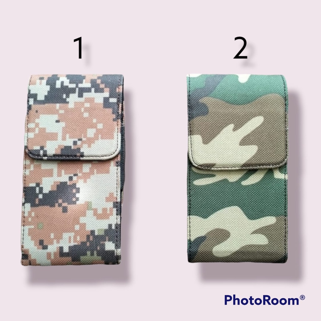 SARUNG DOMPET ARMY 4.5 INCH CASE DOMPET HANDPHONE PINGGANG / TEMPAT HP PINGGANG KULIT