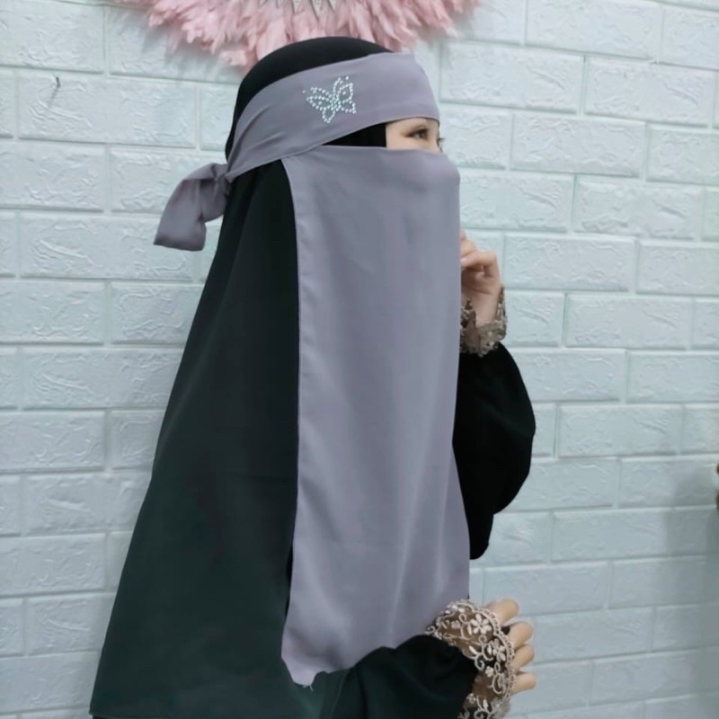 Niqab Bandana Niqab Cadar Niqab Niqob Cadar Niqob Warna AMALIA
