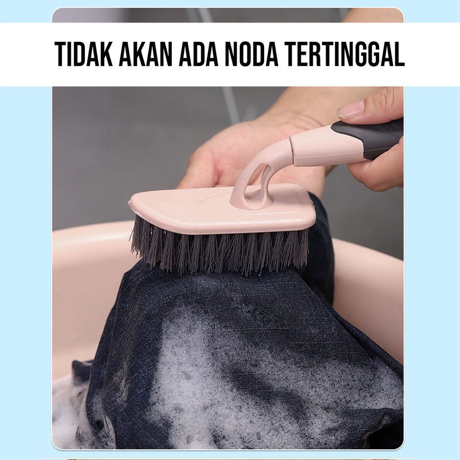 Sikat Lantai Serbaguna Pembersih Dinding Toilet Gagang Panjang