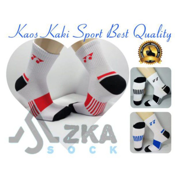 (Perpasang) Kaos Kaki Sport (Y4X PUTIH)/Kaos Kaki Badminton