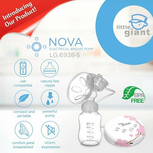 Little Giant LG 6941 Nova Sakura Electrical Breast Pump Pompa Asi