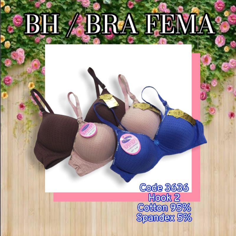 BH / BRA Merk Fema 3636 Tanpa Kawat Kait 2