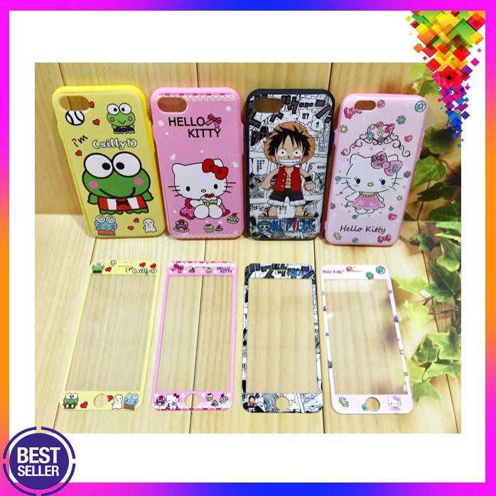 case casing iphone 5 5S SE 6 6S 7 plus doraemon cute lucu hello kitty