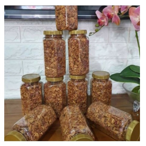 

BAwang Goreng Brebes kemasan toples