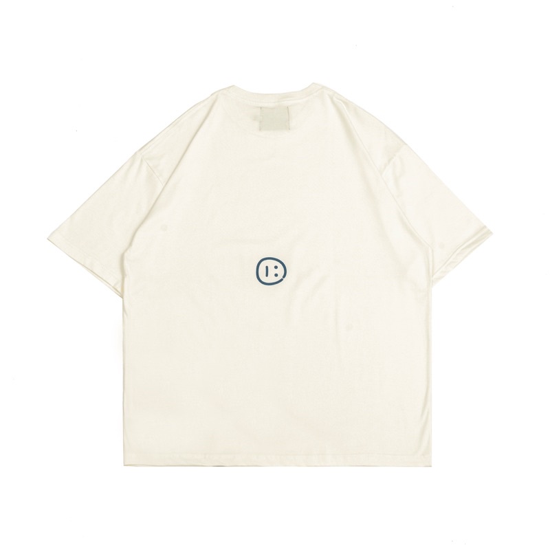 FAITH FADE Peeking Pokey Broken White Oversized Tee