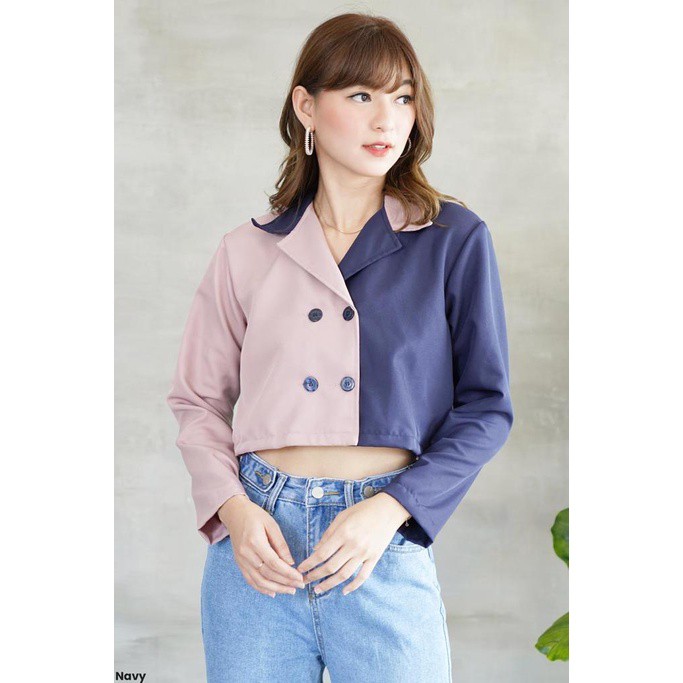 Tq88indonesia Fashion Kemeja Crop Wanita Lengan Pendek / Kem Crop Zhuzu / Kemeja Cewek / Hem Crop Wanita / Baju Atasan Wanita / Kemeja Kombinasi / Ootd