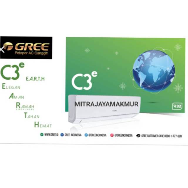 Ac Gree 1/2pk GWC-05C3E Low watt